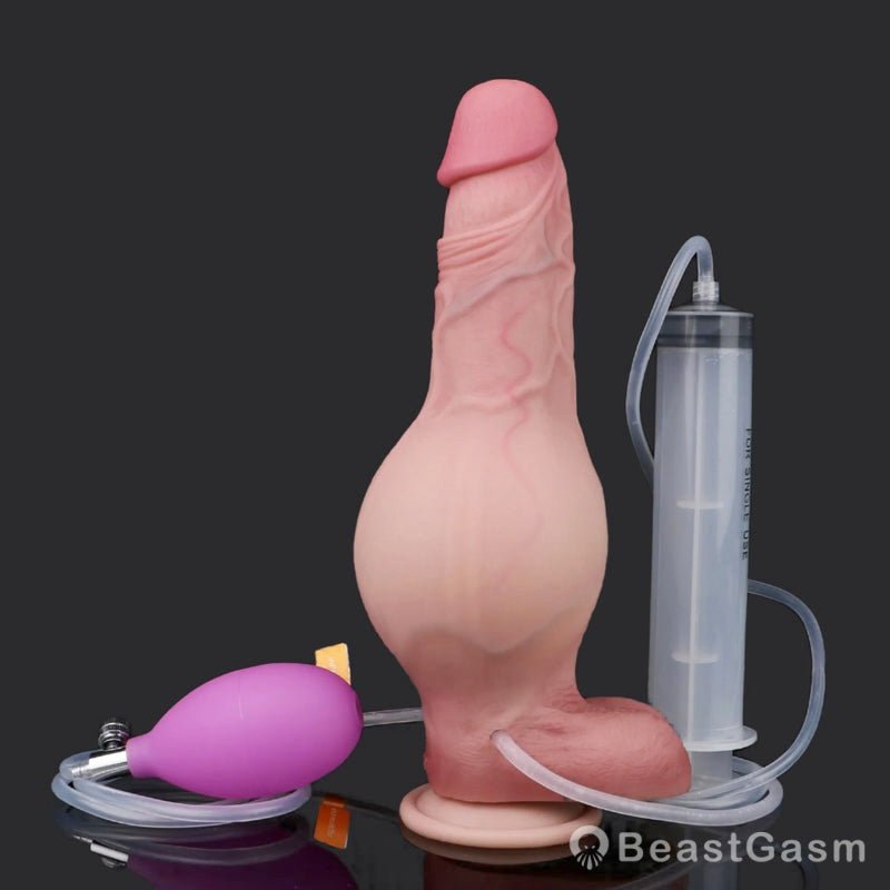 Regal Inflatable Squirting Dildo – 8” Monarch Fantasy Toy - BeastGasm